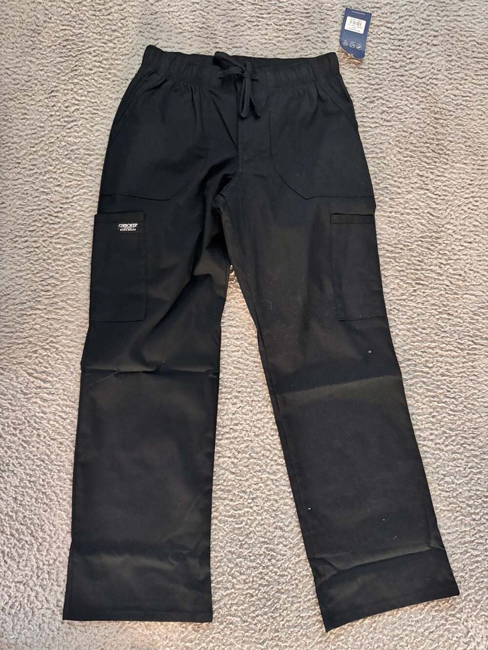 Cherokee Workwear Professionals WW190S Scrub Pants Size S Black